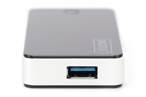 Hub USB 3.0 4-portowy SuperSpeed 5Gbps, czarny