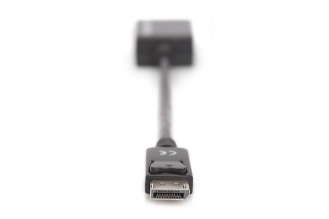 Kabel adapter Displayport z zatrzaskiem 1080p 60Hz FHD Typ DP/DSUB15 M/Ż 0,15m Czarny Kabel adapter Displayport z zatrzaskiem 1080p 60Hz FHD Typ DP/DSUB15 M/Ż 0,15m Czarny