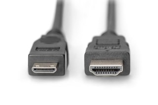 Kabel połączeniowy HDMI HighSpeed 1080p 60Hz FHD Typ HDMI A/HDMI C M/M 2m Czarny