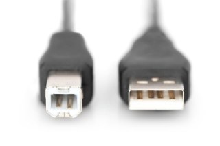 Kabel połączeniowy USB 2.0 HighSpeed Typ USB A/USB B M/M 1,8m Czarny