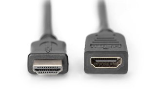Kabel przedłużający HDMI HighSpeed z Ethernetem 1080p 60Hz FHD Typ HDMI A/HDMI A M/Ż 5m Czarny