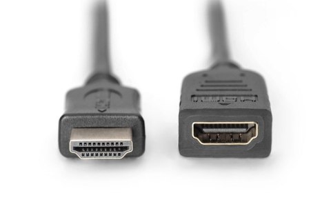 Kabel przedłużający HDMI HighSpeed z Ethernetem 4K 60Hz UHD Typ HDMI A/HDMI A M/Ż 2m Czarny