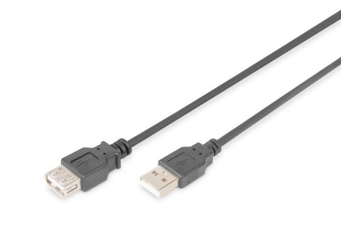 Przedłużacz USB 2.0 A, męski / A, żeński | dł.1,8m | Czarny Przedłużacz USB 2.0 A, męski / A, żeński | dł.1,8m | Czarny