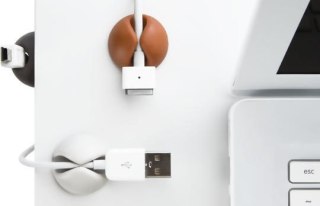 CableDrop uchwyty na kabel 6 szt. białe