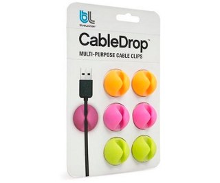 CableDrop uchwyty na kabel 6 szt. jaskrawe