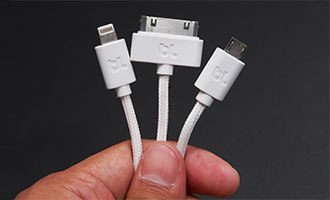 Kabel Apple Lightning 20cm biały Kabel Apple Lightning 20cm biały