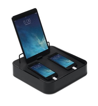Sanctuary4 stacja dokująca z ładowarką USB do 4 urządzeń czarna