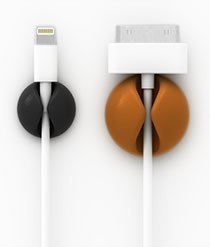 CableDrop mini uchwyty na kabel 6 szt. czarne