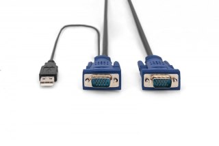 Kabel Octopus do konsoli KVM 2xVGA, 1xUSB, 1,8m