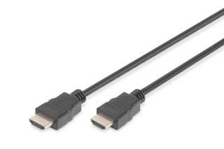 Kabel połączeniowy HDMI HighSpeed z Ethernetem 4K 24Hz UHD Typ HDMI A/HDMI A M/M 2m Czarny