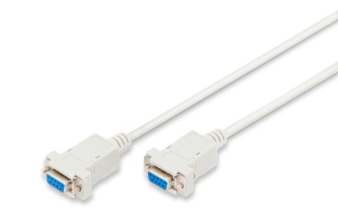 Kabel połączeniowy RS232 null-modem Typ DSUB9/DSUB9 Ż/Ż 3m Szary Kabel połączeniowy RS232 null-modem Typ DSUB9/DSUB9 Ż/Ż 3m Szary