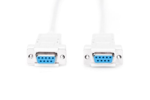 Kabel połączeniowy RS232 null-modem Typ DSUB9/DSUB9 Ż/Ż 3m Szary Kabel połączeniowy RS232 null-modem Typ DSUB9/DSUB9 Ż/Ż 3m Szary