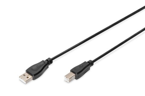 Kabel połączeniowy USB 2.0 HighSpeed Typ USB A/USB B M/M 1m Czarny