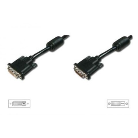 Kabel przedłużający DVI-D DualLink WQXGA 30Hz Typ DVI-D (24+1)/DVI-D (24+1) M/Ż 5m Czarny Kabel przedłużający DVI-D DualLink WQXGA 30Hz Typ DVI-D (24+1)/DVI-D (24+1) M/Ż 5m Czarny