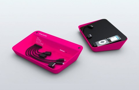 Refresh stacja dokująca (microUSB, miniUSB, USB, 30-PIN) różowa Refresh stacja dokująca (microUSB, miniUSB, USB, 30-PIN) różowa