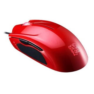Tt eSPORTS Mysz dla graczy - Saphira Red 3500DPI Laser Rubber coating