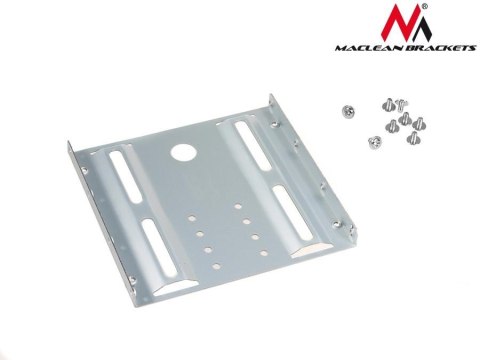 Adapter redukcja HDD/SSD sanki szyna 3,5" na 2,5" Maclean MC-655 metalowy Adapter redukcja HDD/SSD sanki szyna 3,5" na 2,5" Maclean MC-655 metalowy