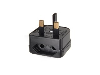 Adapter zasilania UK na gniazdo EU MCE71 Czarny