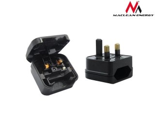 Adapter zasilania UK na gniazdo EU MCE71 Czarny