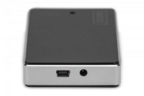 HUB/Koncentrator 10-portowy USB 2.0 HighSpeed, aktywny, Czarno-srebrny