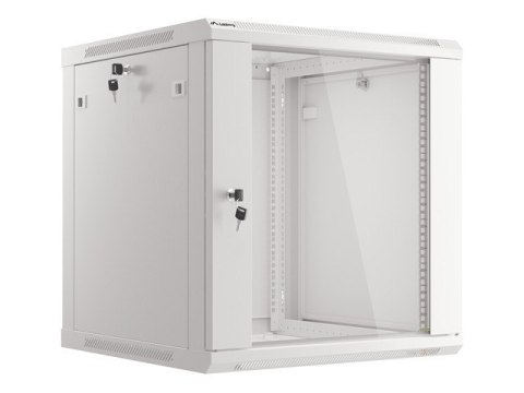Szafa instalacyjna wisząca 19'' 12U 600X600mm szara (drzwi szklane) Szafa instalacyjna wisząca 19'' 12U 600X600mm szara (drzwi szklane)