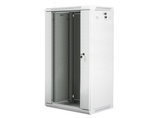 Szafa instalacyjna wisząca 19'' 22U 600X450mm szara (drzwi szklane)