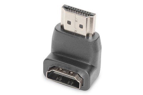 Adapter HDMI HighSpeed z Ethernetem 4K 60Hz UHD Typ HDMI A kątowy/HDMI A M/Ż Czarny Adapter HDMI HighSpeed z Ethernetem 4K 60Hz UHD Typ HDMI A kątowy/HDMI A M/Ż Czarny