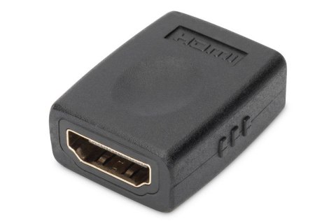 Adapter HDMI HighSpeed z Ethernetem 4K 60Hz UHD Typ HDMI A/HDMI A Ż/Ż Czarny Adapter HDMI HighSpeed z Ethernetem 4K 60Hz UHD Typ HDMI A/HDMI A Ż/Ż Czarny