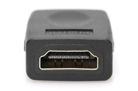 Adapter HDMI HighSpeed z Ethernetem 4K 60Hz UHD Typ HDMI A/HDMI A Ż/Ż Czarny Adapter HDMI HighSpeed z Ethernetem 4K 60Hz UHD Typ HDMI A/HDMI A Ż/Ż Czarny