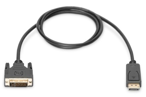 Kabel adapter Displayport z zatrzaskiem 1080p 60Hz FHD Typ DP/DVI-D (24+1) M/M 3m Czarny Kabel adapter Displayport z zatrzaskiem 1080p 60Hz FHD Typ DP/DVI-D (24+1) M/M 3m Czarny