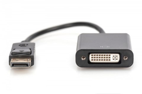Kabel adapter Displayport z zatrzaskiem 1080p 60Hz FHD Typ DP/DVI-I (24+5) M/Ż czarny 0,15m Kabel adapter Displayport z zatrzaskiem 1080p 60Hz FHD Typ DP/DVI-I (24+5) M/Ż czarny 0,15m