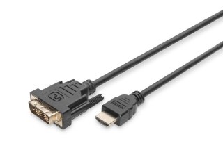 Kabel adapter HDMI Standard 1080p 60Hz FHD Typ HDMI A/DVI-D (18+1) M/M 3m Czarny