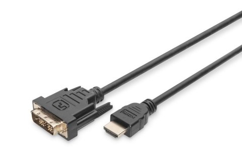 Kabel adapter HDMI Standard 1080p 60Hz FHD Typ HDMI A/DVI-D (18+1) M/M 3m Czarny Kabel adapter HDMI Standard 1080p 60Hz FHD Typ HDMI A/DVI-D (18+1) M/M 3m Czarny