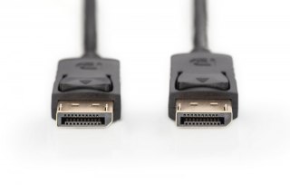 Kabel połączeniowy DisplayPort z zatrzaskami 4K 60Hz UHD Typ DP/DP M/M 5m Czarny