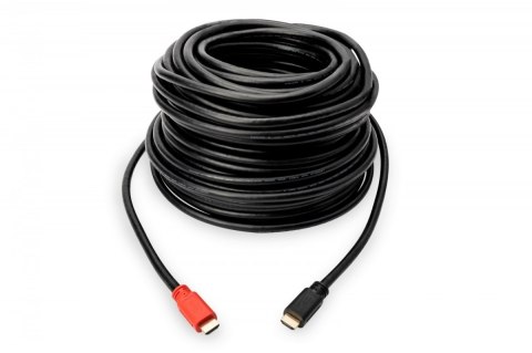 Kabel połączeniowy HDMI HighSpeed z Ethernetem ze wzmacniaczem 4K 30Hz UHD HDMI A/A M/M 10m