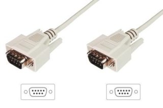 Kabel połączeniowy RS232 1:1 Typ DSUB9/DSUB9 M/M 3m Szary