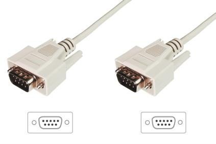 Kabel połączeniowy RS232 1:1 Typ DSUB9/DSUB9 M/M 3m Szary Kabel połączeniowy RS232 1:1 Typ DSUB9/DSUB9 M/M 3m Szary