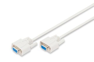 Kabel połączeniowy RS232 1:1 Typ DSUB9/DSUB9 Ż/Ż beżowy 2m