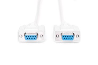 Kabel połączeniowy RS232 1:1 Typ DSUB9/DSUB9 Ż/Ż beżowy 2m