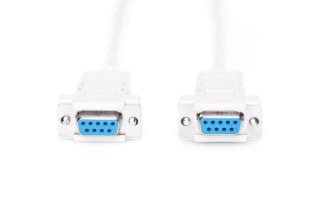 Kabel połączeniowy RS232 null-modem Typ DSUB9/DSUB9 Ż/Ż 1,8m Szary