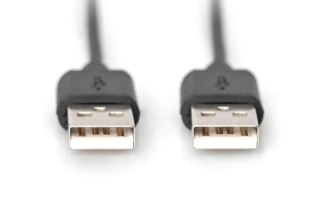 Kabel połączeniowy USB 2.0 HighSpeed Typ USB A/USB A M/M 3m Czarny