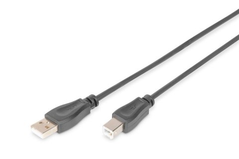 Kabel połączeniowy USB 2.0 HighSpeed Typ USB A/USB B M/M 5m Czarny Kabel połączeniowy USB 2.0 HighSpeed Typ USB A/USB B M/M 5m Czarny