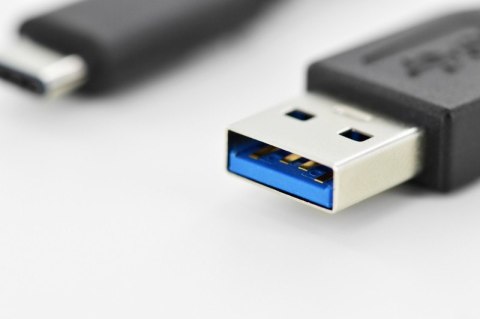 Kabel połączeniowy USB 3.1 Gen.1 SuperSpeed 5Gbps Typ USB A/USB C M/M 1m Czarny