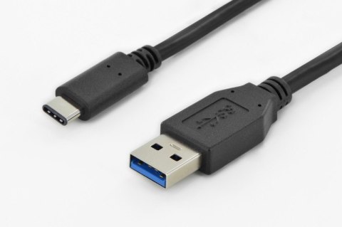 Kabel połączeniowy USB 3.1 Gen.1 SuperSpeed 5Gbps Typ USB A/USB C M/M 1m Czarny