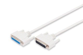Kabel przedłużający LPT Typ DSUB25/DSUB25 M/Ż 2m Szary