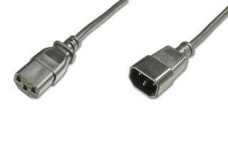 Kabel przedłużający zasilający Typ IEC C14/IEC C13 M/Ż 1,2m Czarny
