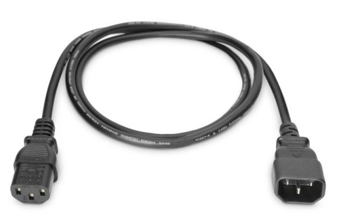 Kabel przedłużający zasilający Typ IEC C14/IEC C13 M/Ż 1,2m Czarny Kabel przedłużający zasilający Typ IEC C14/IEC C13 M/Ż 1,2m Czarny