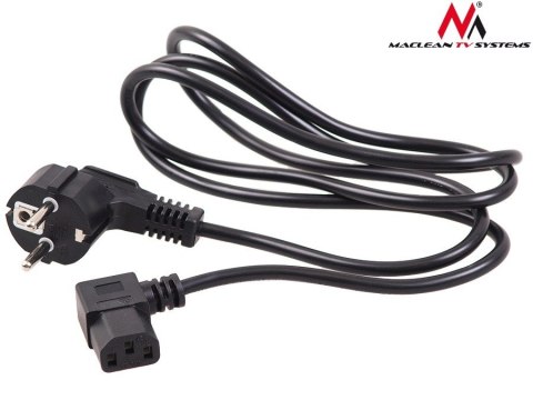 Kabel zasilający kątowy 3 pin 3M wtyk EU MCTV-803 Kabel zasilający kątowy 3 pin 3M wtyk EU MCTV-803