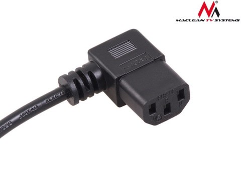 Kabel zasilający kątowy 3 pin 3M wtyk EU MCTV-803 Kabel zasilający kątowy 3 pin 3M wtyk EU MCTV-803