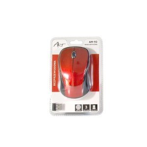 Mysz bezprzewodowo-optyczna USB AM-92E czerwona Mysz bezprzewodowo-optyczna USB AM-92E czerwona